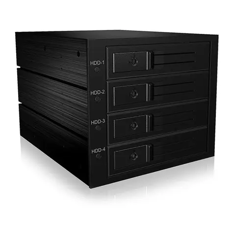 Icy Box IB-564SAS-12G černá / Backplane pro 4x 3.5