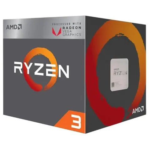 AMD Ryzen 3 4300G @ 3.8GHz / Turbo 4.0GHz / 4C8T / 256kB L1 2MB L2 4MB L3 / AM4 / Zen2 - Renoir / 65W