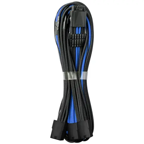 CableMod PRO ModMesh 8-Pin PCIe Trojtý prodlužovací kabel 45 cm - černo--zelená