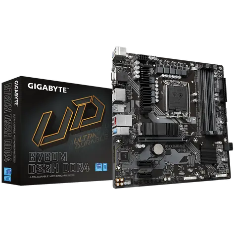 GIGABYTE B760M DS3H DDR4 / B760 / LGA 1700 / 4x DDR4 / PCIEx16 / 1x 2.5GLAN / mATX