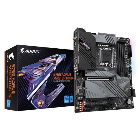 GIGABYTE B760 AORUS MASTER DDR4 / B760 / LGA 1700 / 4x DDR4 / PCIEx16 / 1x 2.5GLAN / ATX