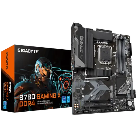 GIGABYTE B760 GAMING X DDR4 / B760 / LGA 1700 / 4x DDR4 / PCIEx16 / 1x 2.5GLAN / ATX