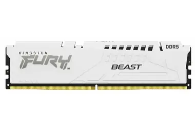 Kingston Fury Beast White 32GB (1x32GB) DDR5 5200MHz / CL40 / DIMM / On-Die ECC / XMP / 1.25V