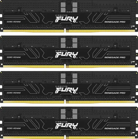 Kingston FURY Renegade Pro Black XMP 128GB (4x32GB) DDR5 5600MHz / CL36 / DIMM / ECC / XMP / 1.25V