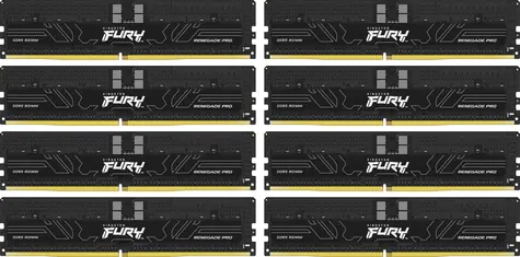 Kingston FURY Renegade Pro Black XMP 256GB (8x32GB) DDR5 5600MHz / CL36 / DIMM / ECC / XMP / 1.25V