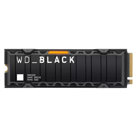 WD Black SN850X 1TB chladič / M.2 SSD 2280 / PCIe Gen4 x4 / TLC / R: 7300MBps / W: 6300 MBps / 5y