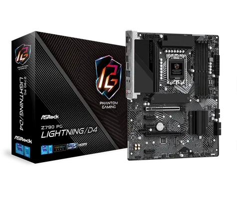 ASRock Z790 PG Lightning DDR4 / Z790 / LGA 1700 / 4x DDR4 / PCIEx16 / 1x 2.5GLAN / ATX