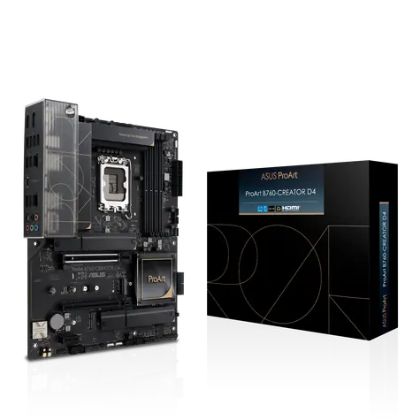 ASUS PROART B760-CREATOR DDR4 / B760 / LGA 1700 / 4x DDR4 / PCIEx16 / 1x 2.5GLAN / Wi-Fi / ATX