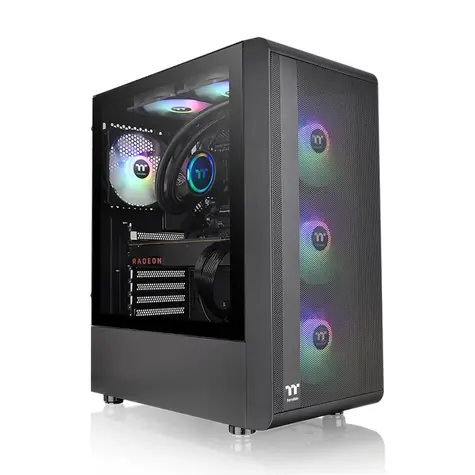 Thermaltake S200 TG Black / ATX / 2x USB 3.0 / bez zdroje / průhledná bočnice