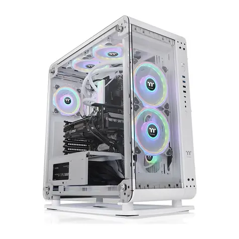 Thermaltake Core P6 TG Snow White / CEB / 1x USB C 3.2 / 2x USB 3.0 / 2x USB 2.0 / Bez zdroje / průhledná bočnice
