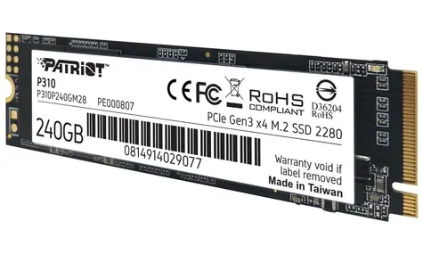 Patriot P310 240GB / M.2 2280 / SSD / IOPS: 280K 250K / M.2 PCIe 3.0  