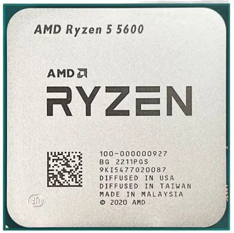 AMD RYZEN 5 5600 @ 3.5GHz - TRAY / Turbo 4.4GHz / 6C12T / L2 3MB L3 32MB / AM4 / Bez VGA / 65W