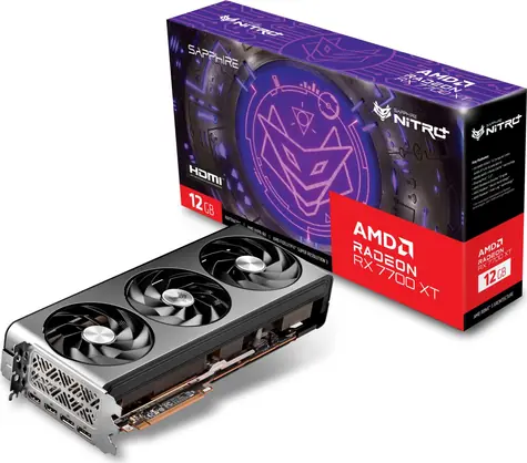 Sapphire NITRO+ Radeon RX 7700 XT 12GB / 1900-2599 MHz / 12GB GDDR6 / 192-bit / 2x HDMI + 2x DP / (8+8) 
