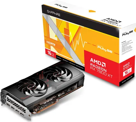 Sapphire PULSE Radeon RX 7800 XT 16GB / 1295-2430 MHz / 16GB GDDR6 / 256-bit / 2x HDMI + 2x DP / (8+8) 