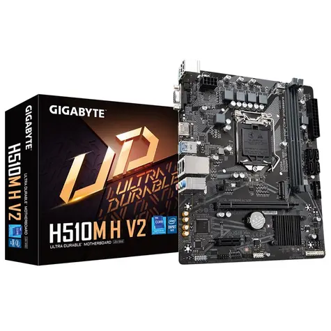 GIGABYTE H510M H V2 / H510M / LGA 1200 / 2x DDR4 / 2x SATA III / 6x USB / 1x PCIE x16 / 1x GLAN / 1x M.2 / mATX