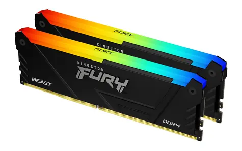 Kingston FURY Beast RGB 16GB (2x8GB) DDR4 3600MHz / CL17 / DIMM / XMP