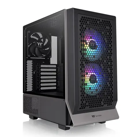 THERMALTAKE Ceres 300 TG ARGB Mid / USB 3.0 / bez zdroje / ATX / skleněná bočnice / černá