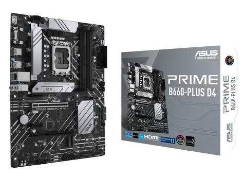 ASUS PRIME B660-PLUS D4 / Intel B660 / sc.LGA 1700 / DDR4 / ATX / 4x sloty RAM / 7.1