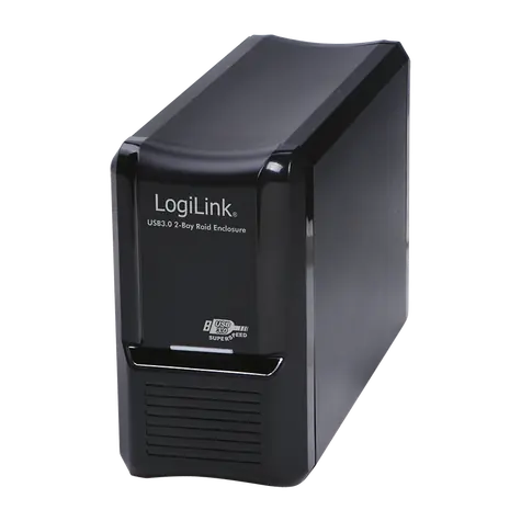 LogiLink UA0154A černá / Externí box pro 2x 3.5
