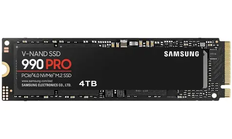 SAMSUNG 990 PRO 4TB / SSD / M.2 / TLC / R: 7450 MBps / W: 6900 MBps / IOPS: 1.6M 1.55M / MTBF 1.5mh / 5y