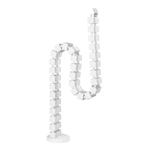 Powerton Organizér kabelů bílá / 1.3m