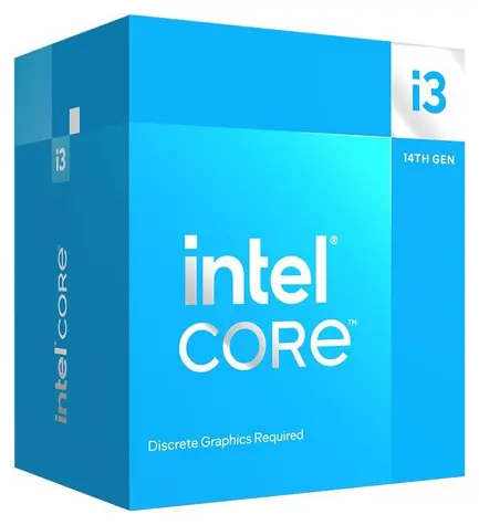 Intel Core i3-14100F @ 3.5GHz / TB 4.7GHz / 4C8T / L3 12MB / Bez VGA / Raptor Lake Refresh / 110W