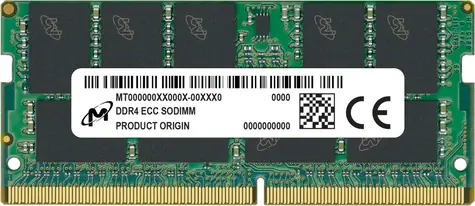 Micron 16GB (1x16GB) 3200MHz ECC / DDR4 / SO-DIMM / CL22 / 1.2V
