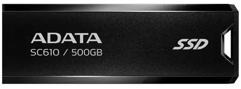 ADATA SC610 500GB černá / SSD / Externí / čtení: 550MBps / zápis: 500MBps / USB-A 3.2 Gen 2