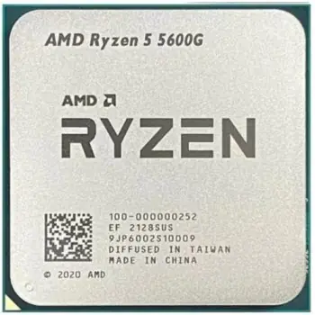 AMD RYZEN 5 5600G @ 3.9GHz - TRAY / Turbo 4.4 GHz / 6C12T / L2 3MB L3 16MB / AM4 / Zen 3 / 65W