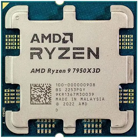 AMD RYZEN 9 7950X3D @ 4.2GHz - TRAY / Turbo 5.7GHz / 16C32T / L2 16MB L3 128MB / AM5 / Zen 4 / 120W