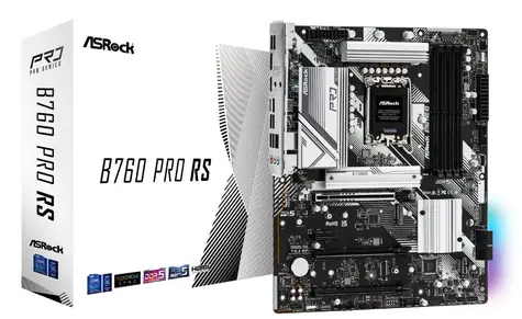 ASRock B760 PRO RS / LGA 1700 / 4x DDR5 / 3x PCIex16 / 2.5GLAN / ATX