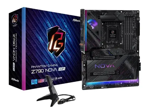 ASRock Z790 Nova WiFi / LGA 1700 / 4x DDR5 / 2x PCIex16 / 2..5GLAN / Wi-Fi / BT / ATX
