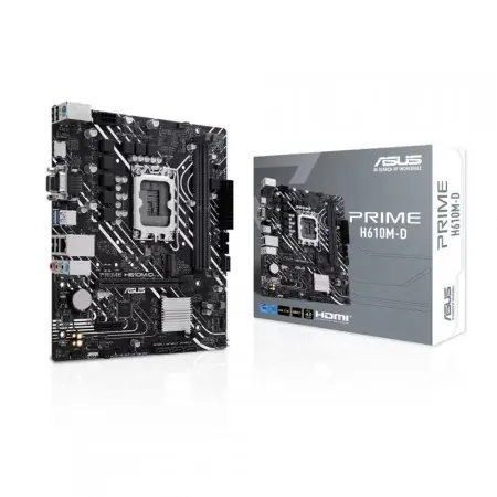 ASUS PRIME H610M-D / H610 / LGA 1700 / 2x DDR5 / PCIEx16 / 1x GLAN / mATX