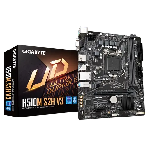 GIGABYTE H510M S2H V3 / LGA 1200 / 2x DDR4 / 1x PCIex16 / 1GLAN / mATX