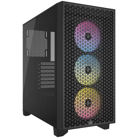 Corsair 3000D Airflow RGB černá / ATX / 2x USB 3.2 / 3x 120mm / bez zdroje / průhledná bočnice 