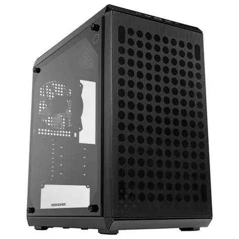 Cooler Master Q300L V2 černá / microATX / 2x USB-A 3.2 & 1x USB-C 3.2 2x2 / 2x 120mm / bez zdroje / průhledná bočnice