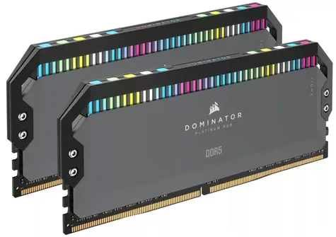 Corsair Dominator Platinum RGB 64GB (2x 32GB) DDR5 6000MHz šedá / CL30 / DIMM / EXPO
