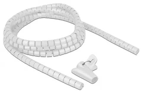 DeLock Spirálová hadice na kabel 2.5m x 15mm bílá