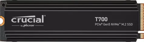 Crucial T700 Heatsink 2TB / M.2 SSD 2280 / PCIe 5.0 / 3D NAND TLC / R:12400MBs / W:11800MBs / 5y