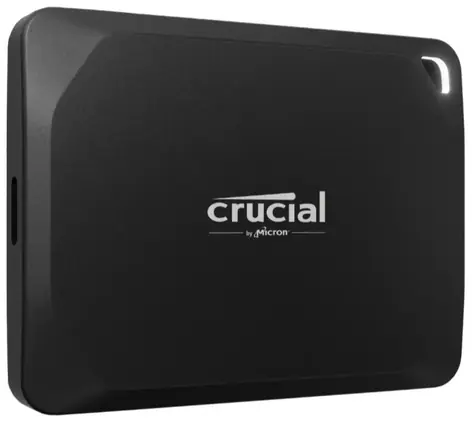 Crucial X10 1TB černá / Externí SSD / USB 3.2 Gen2 2x2 Type-C / R:2100MBs / W:2000MBs / 5y