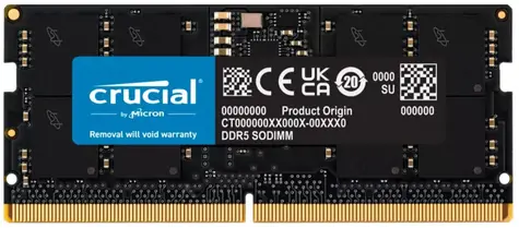 Crucial 48GB (1x48GB) DDR5 5600MHz / DDR5 / SO-DIMM / CL46 / 1.1V