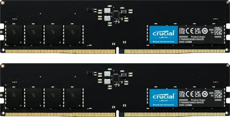 Crucial 32GB (2x16GB) DDR5 5200MHz / DDR5 / UDIMM / CL42 / 1.1V / XMP 3.0 / EXPO