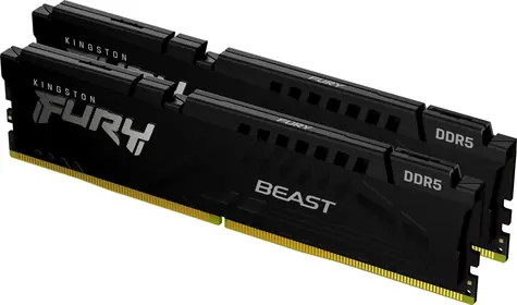 Kingston Fury Beast Black 16GB (2x 8GB) DDR5 6000MHz / CL30 / DIMM / On-Die ECC / EXPO / 1.35V