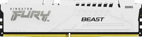 Kingston Fury Beast White 16GB (1x 16GB) DDR5 6000MHz / CL30 / DIMM / On-Die ECC / XMP / 1.35V