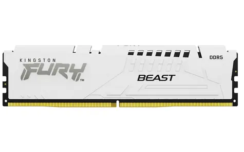 Kingston Fury Beast White 32GB (1x 32GB) DDR5 6000MHz / CL30 / DIMM / On-Die ECC / EXPO / 1.35V