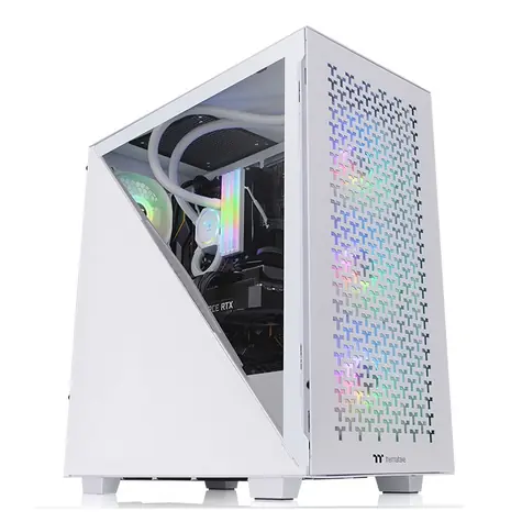 THERMALTAKE Divider 300 TG Air bílá / ATX / 1x USB-C 3.2 / 2x USB-A 3.0 / bez zdroje / průhledná bočnice