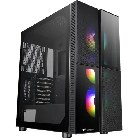 THERMALTAKE Versa T26 ARGB černá / E-ATX / 2x USB-A 3.0 / bez zdroje / průhledná bočnice