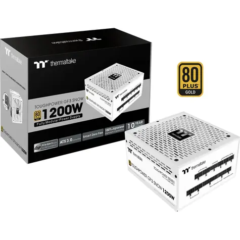 THERMALTAKE Toughpower GF3 1200W bílá / ATX / 1200W / 140mm ventilátor / 80PLUS Gold / modulární