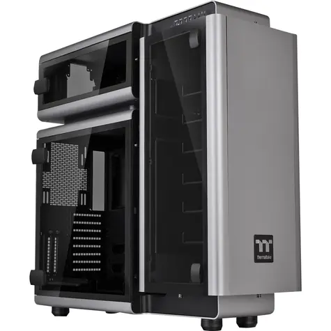 THERMALTAKE Level 20 stříbrná / E-ATX / 1x USB-C 3.2 / 4x USB-A 3.0 / bez zdroje / průhledná bočnice 