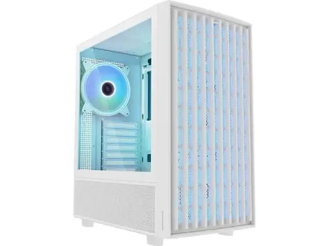 MODECOM Breeze ARGB Flow bílá / ATX / 1x USB-C 3.2 / 2x USB 3.2 / 4x 140mm / bez zdroje / průhledná bočnice